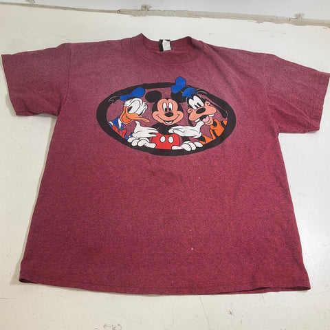 Vintage 90s Mickey Unlimited Mouse Goofy Donald T-Shirt Double Stitch Sz XL