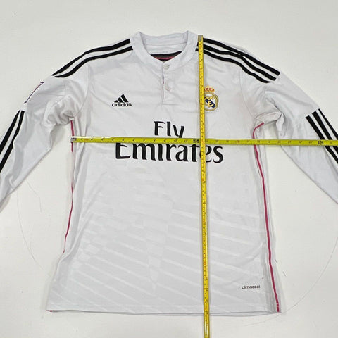 Adidas Real Madrid Men's Ronaldo #7 Long Sleeve Soccer Jersey White Sz M