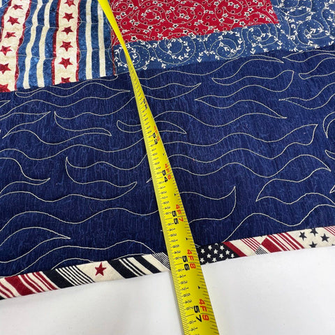 Quilt of Valor Handmade Patriotic Eagle Throw Blanket Cotton Red White Blue 2020