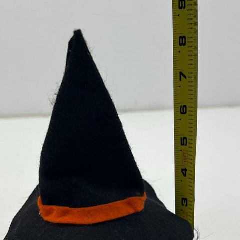 Vintage Overly Raker Halloween Witch Head & Plush Shelf Sitter Lot of 2