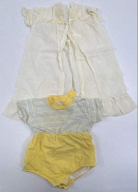 14pc Lot Vintage Baby Childrens Clothes Knit Sweaters Dresses Rompers Mid-Cent