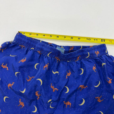 Vintage 1993 Camel Cigarettes Silk Pajama Set All Over Print Promo Sz XL