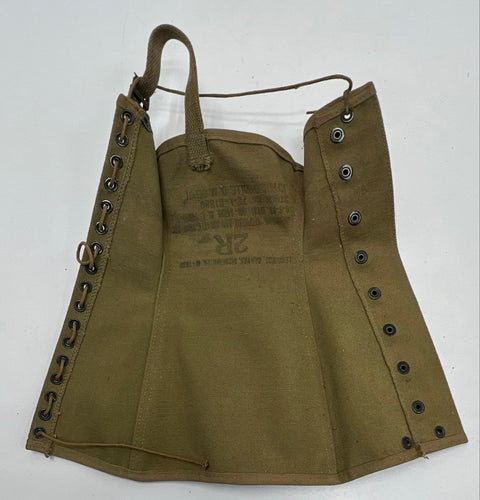 Vintage WWII US Army M1938 Canvas Leggings Gaiters Jeffersonville QM Sz 2R