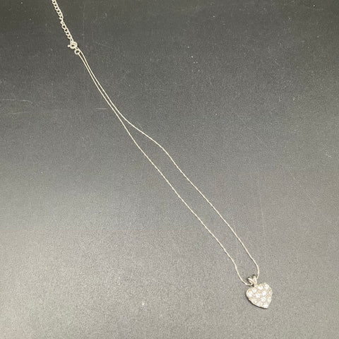 Heart Pendant Costume Jewelry Lot of 6 Necklaces Gold & Silver Tone LRL