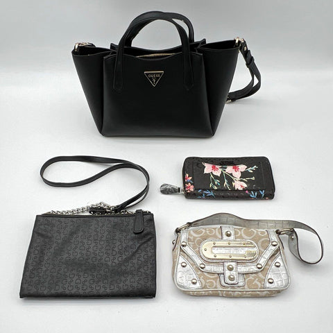 Guess Purses Handbags Crossbody Bag Mini Bag Wallet Lot of 4 Pieces
