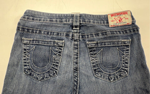 True Religion Women's Stella Low Rise Skinny Jeans Blue Sz 28 Made in USA