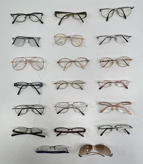 Lot of 20+ Mixed Brand Eyeglass Frames Eyewear For Lenses Parts Repair