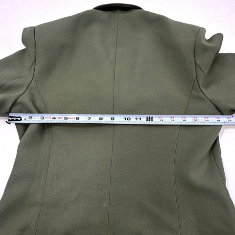 Vintage 70s Levi's Olive Green Two Button Tailored Blazer Suit Jacket Sz 11