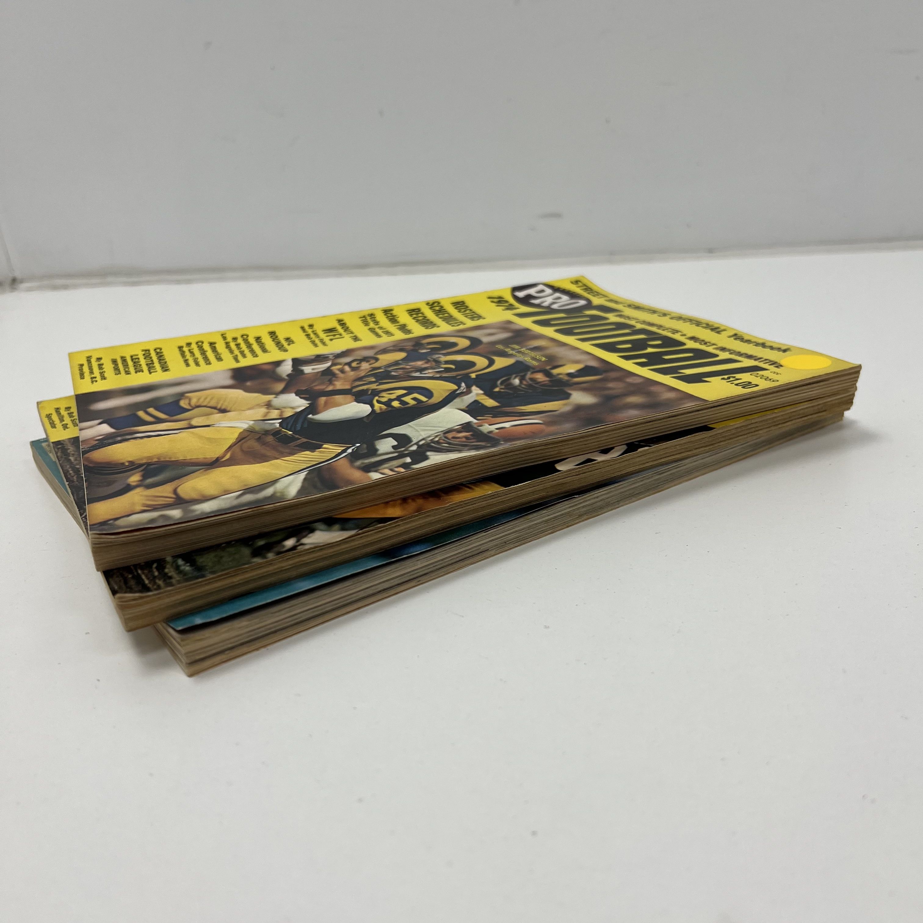 Lot Of Vintage Street And Smith's Pro Football Magazines 1973-74 1982