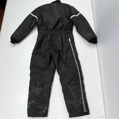 Vintage 70s Vulture Logo Padded Insulated Jumpsuit Snowsuit Coveralls Sz L