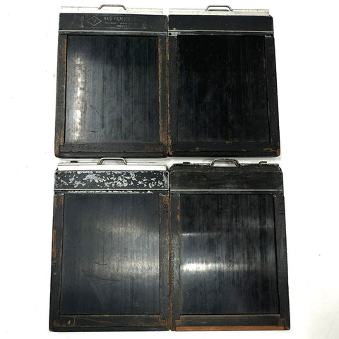 Vintage Agfa Ansco & Folmer Graflex 4x5 Sheet Film Holders Lot of 4