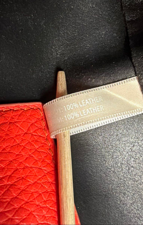 India Hicks Black Pebbled Leather Large Tote Satchel Bag Gold Hardware