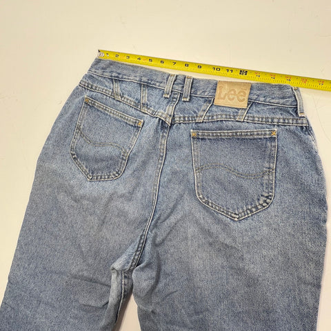 Vintage 90s Lee Light Wash High Rise Tapered Leg Mom Jeans Women's 31
