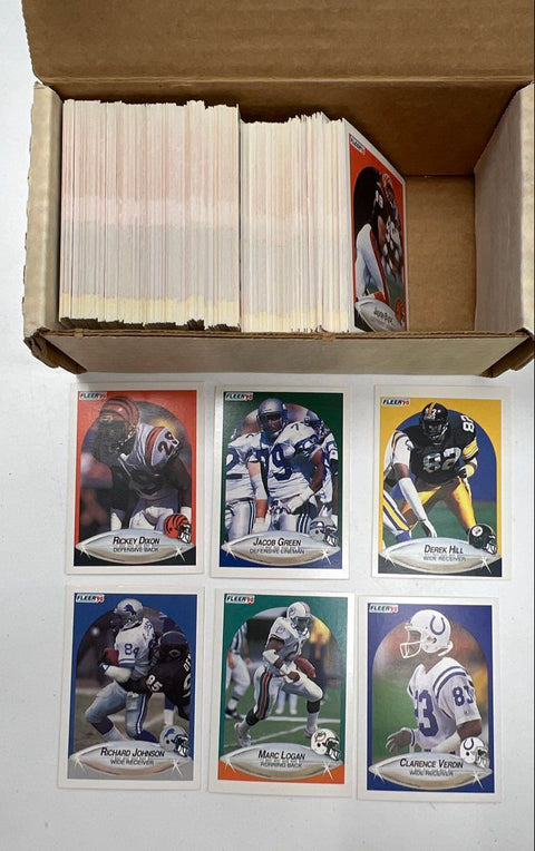 Sports Card Lot 1980s-90s Baseball Football Donruss Fleer Pro Set ~1500 Cards