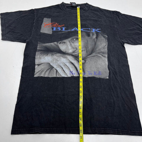 Vintage 1993 Clint Black No Time To Kill T-Shirt Single Stitch Giant Tultex XL