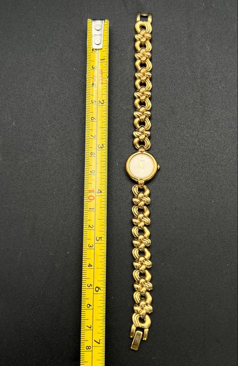 Vintage Seiko Women's Gold Tone Bracelet Dress Watch Y150-0M69 Quartz