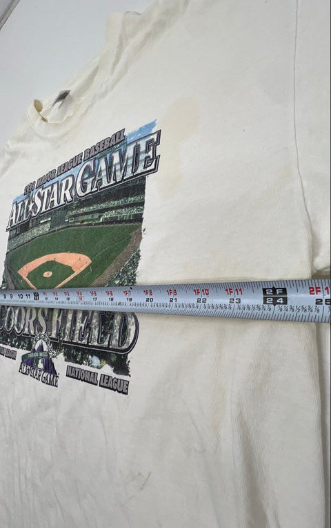 Vintage 1998 MLB All-Star Game Coors Field T-Shirt Starter Made in USA Sz XL