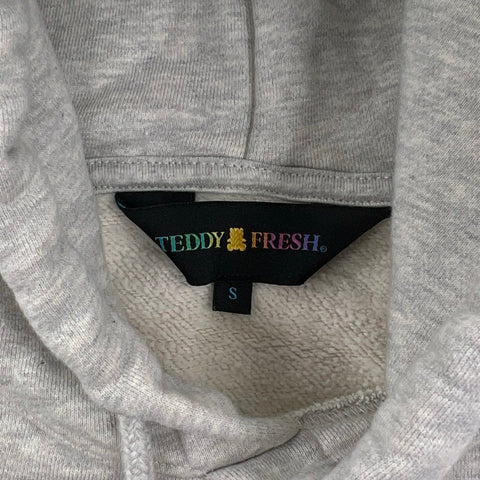 Teddy Fresh Hoodie Lot Gray I Heart TF & White What Is Love Embroidered Size S