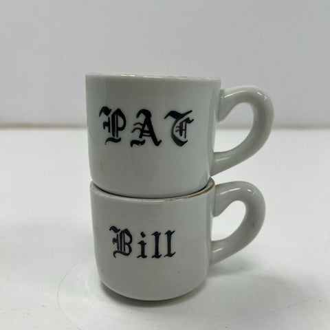 Vintage Dennis The Menace 2 Piece Mini Mug Cup Set Cartoon Comic Strip