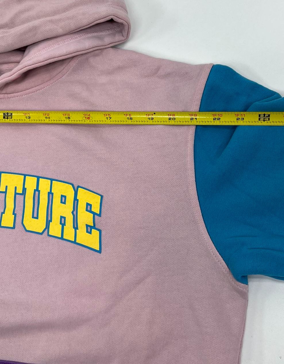 Men's Odd Future Pink Colorblock Pullover Kangaroo Pocket Hoodie - Size Large