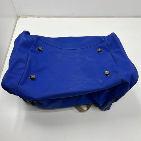 Vintage 90s Pillsbury Doughboy Blue Canvas Duffle Bag Travel Gym Promotional