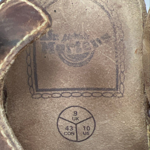 Vintage 90s Dr Martens 8423 Made in England Brown Fisherman Sandals Size UK 9