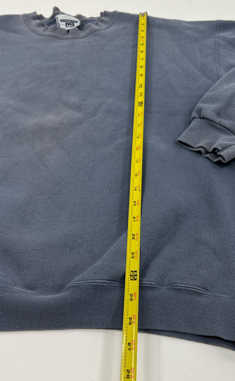 VTG Men's Lee Ultraweight Faded Purple Grey Pullover Sweatshirt - Size Large