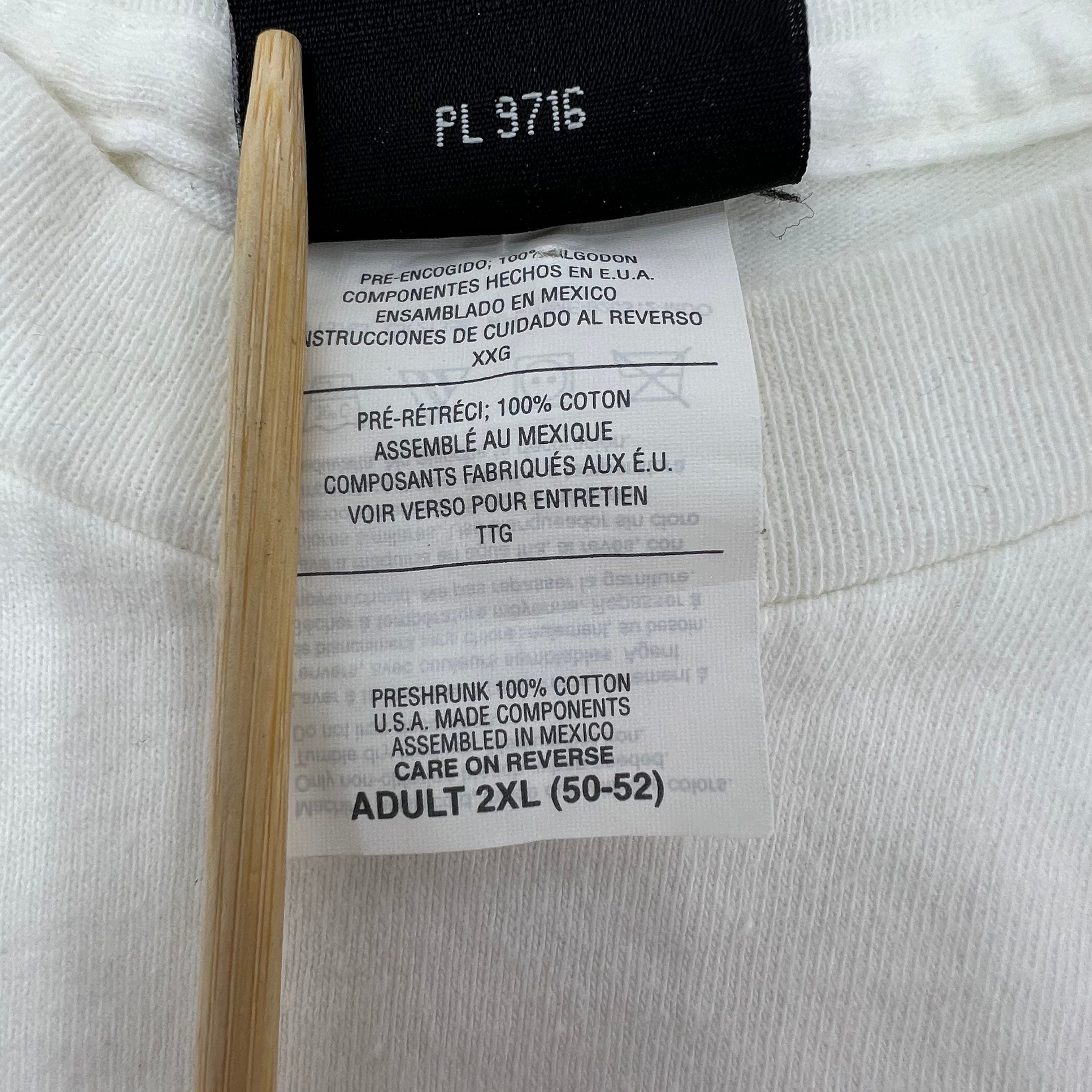 Vintage Y2K Stussy No Fear Graphic T Shirt Proud American White USA Made 2XL