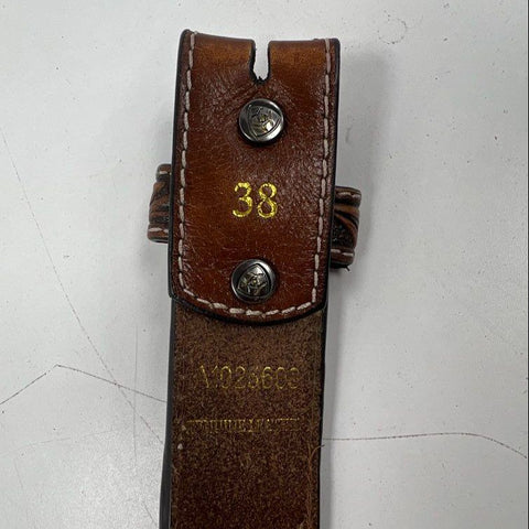 Lot of 5 Men's Leather Belt Straps No Buckles Tooled Western Studded Crafts