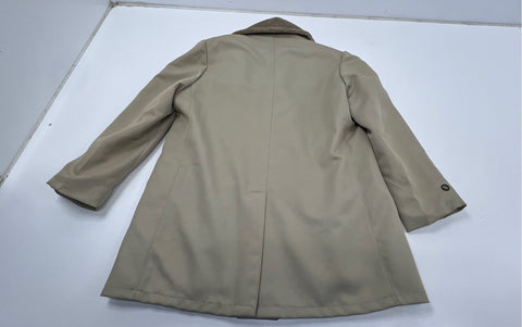 Vintage 70s Contemporary Sportif Faux Fur Lined Shearling Style Car Coat Sz 44