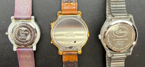 Vintage Disney Watch Lot 4 Lorus Mickey Minnie Mouse Eeyore Accutime