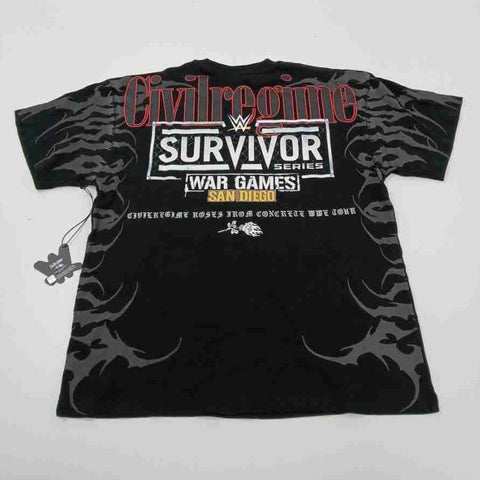 Civil Regime WWE Men's Black Survivor Series War Games 2025 Tour Shirt Sz M NWT