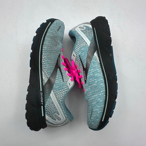 Brooks Ghost 14 Light Blue Pink Women's Running Shoes Size 10
