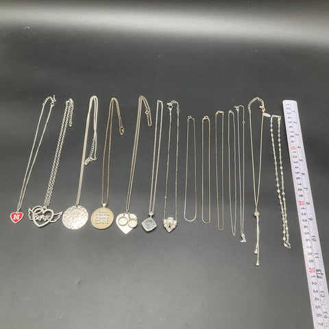 Fashion Costume Jewelry Lot 14 Necklaces Bratz Heart Statement Pendants