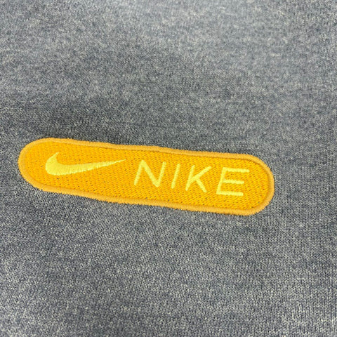 Vintage 90s Nike Grey Tag Embroidered Bar Logo Crewneck Sweatshirt Made USA Sz M