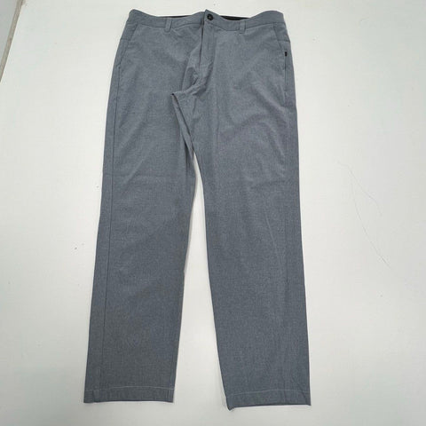 Vuori Men's Meta Pant Heathered Gray Stretch Performance Chino Golf Size 36