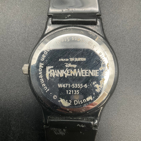 Disney Tim Burton Frankenweenie Wristwatch Victor Sparky Stitch Pattern Strap