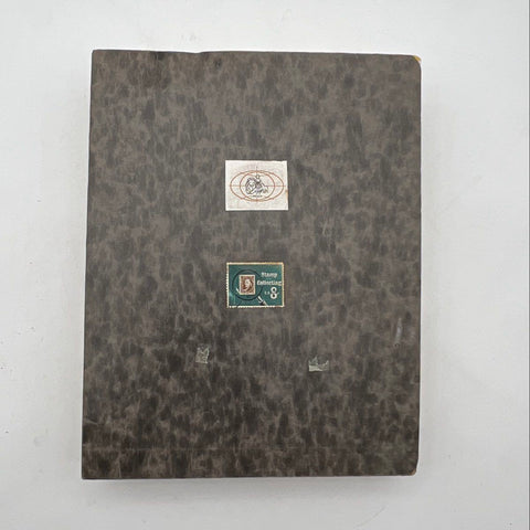 Vintage Stamp Collection Album Lot US and Italy 1970s Philately Mixed Stamps