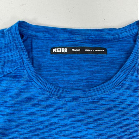 REI Co-op Lot of 2 Active T-Shirts Space Dye Athletic Hiking Tee Sz M