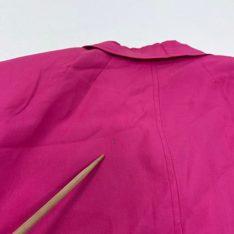 Vintage 90s Marisa Minicucci Women's Pink Silk Blend Button Front Jacket Sz 14