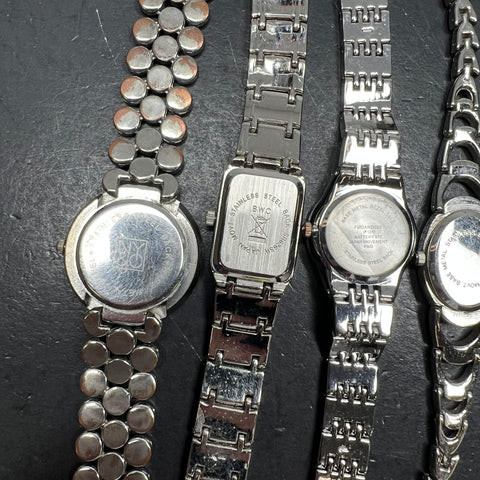 Women's Watches Lot Advance NY&Co Fmd Others Quartz Silver Tone Mixed Untested