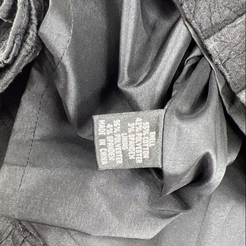 Adriana Papell NWT Textured Chain Belt Cocktail Dress Ruffle Hem Sz 12