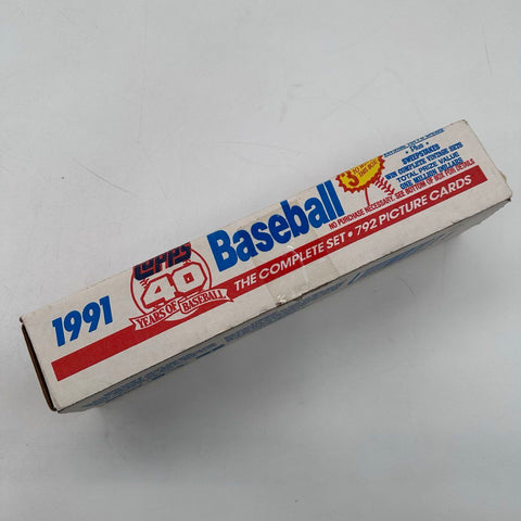 Baseball Card Lot 1991 Topps 792 Set Box 3.2 Lbs See Photos