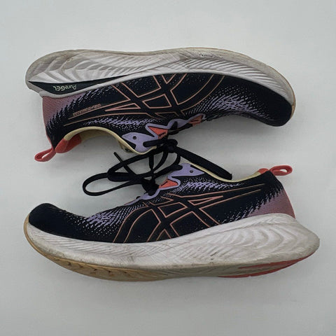 Asics Gel-Cumulus 25 Black Purple Coral Women's Running Shoes Size 11.5