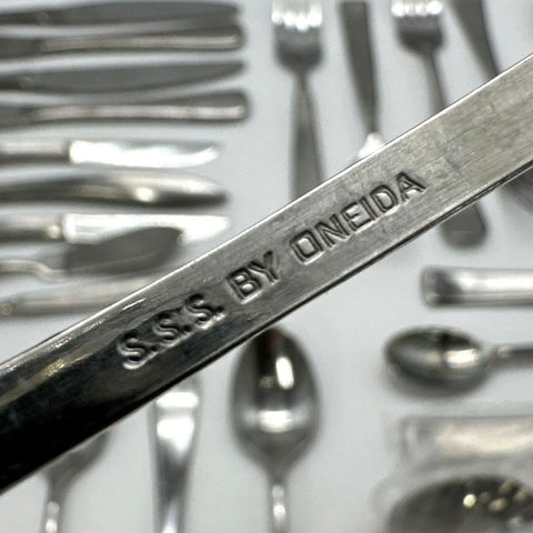 Mixed Stainless Steel Flatware Lot Oneida Cuisinart Imperial 36 Piece