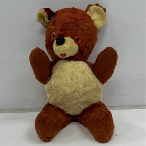 Vintage 1960s A&L Novelty Animal Playland Teddy Bear Stuffed Plush Toy USA