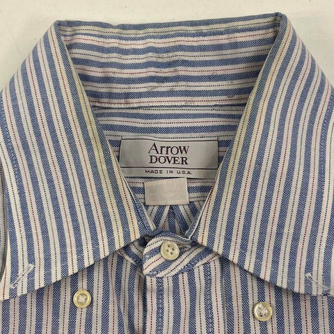 Vintage 80s Lot 2 Arrow & Harbour Club Button Up Shirts Mens XL 16.5 USA