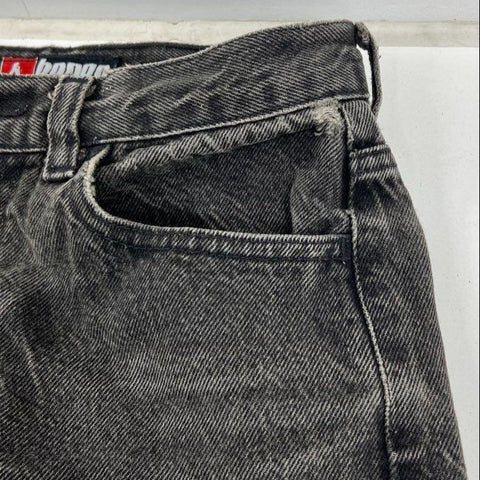 Vintage 90s Bongo Black Acid Wash High Rise Straight Leg Jeans Women's 5