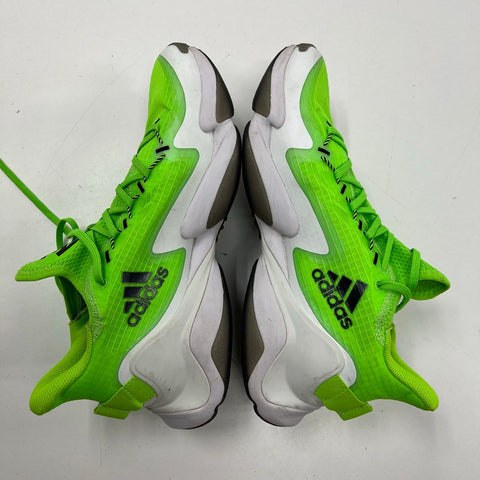 Adidas Exhibit A Solar Green Black Basketball Sneakers Men's Size 10.5