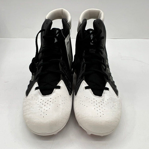 Nike Cleats Black White Mid Football Cleats Size 15 DS